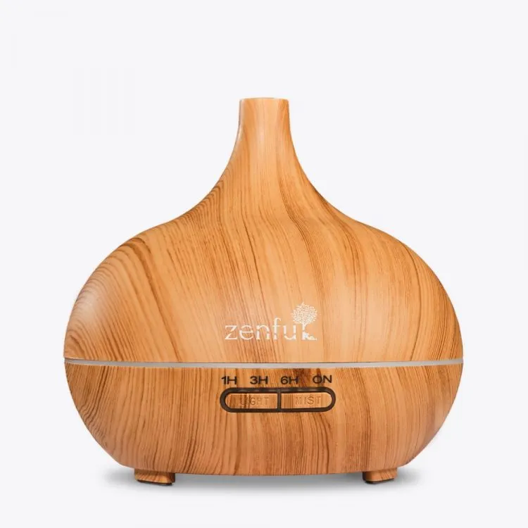 Aroma diffuser hout licht Dewdrop Zenful
