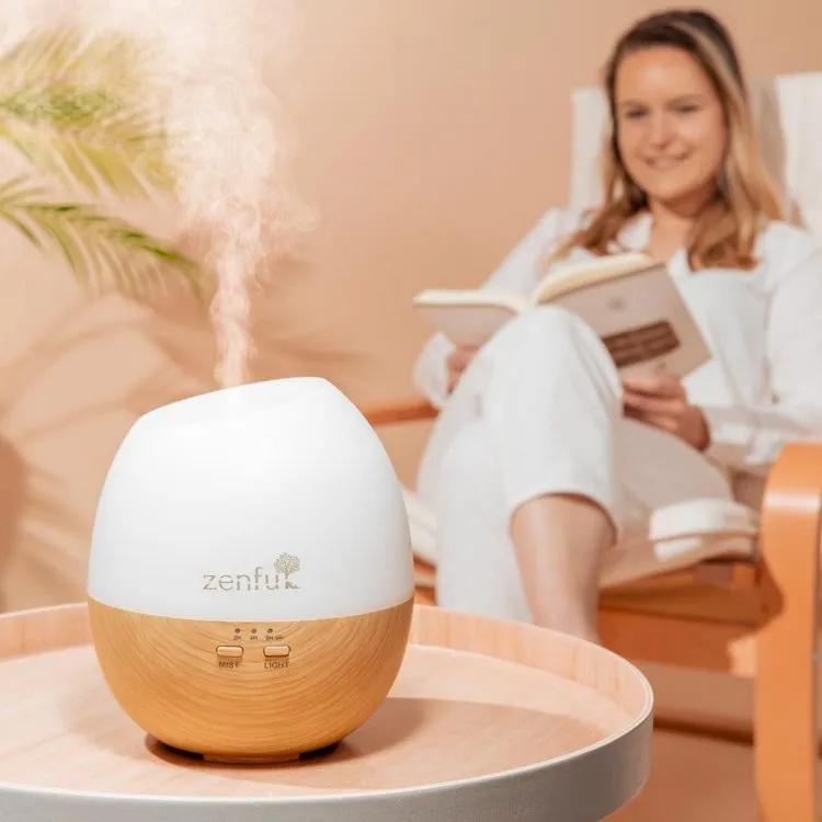 Zenful aroma diffuser Oasis licht hout in interieur
