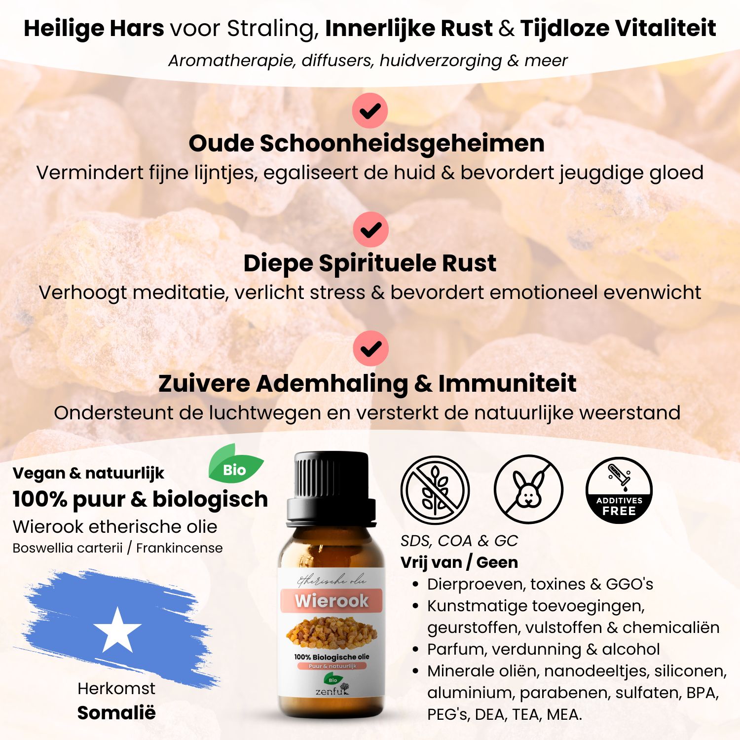 Wierook frankincense aromatherapie geur werking toepassing
