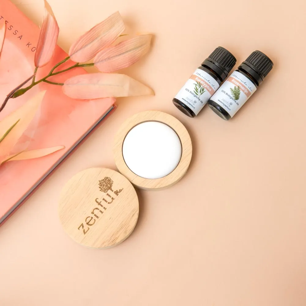 Zenful geursteen aromastone hout met etherische olie
