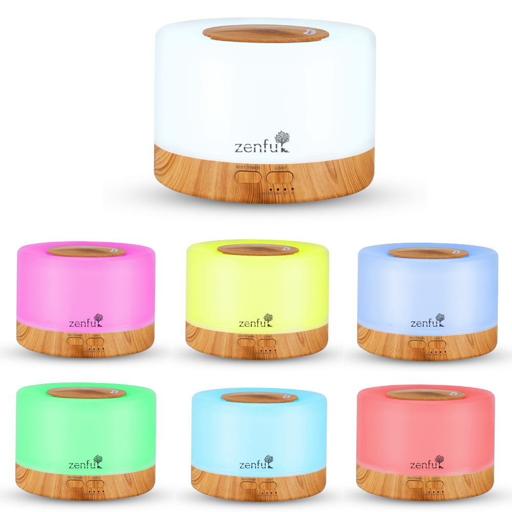 7 kleuren led licht van diffuser voor olie flora Zenful