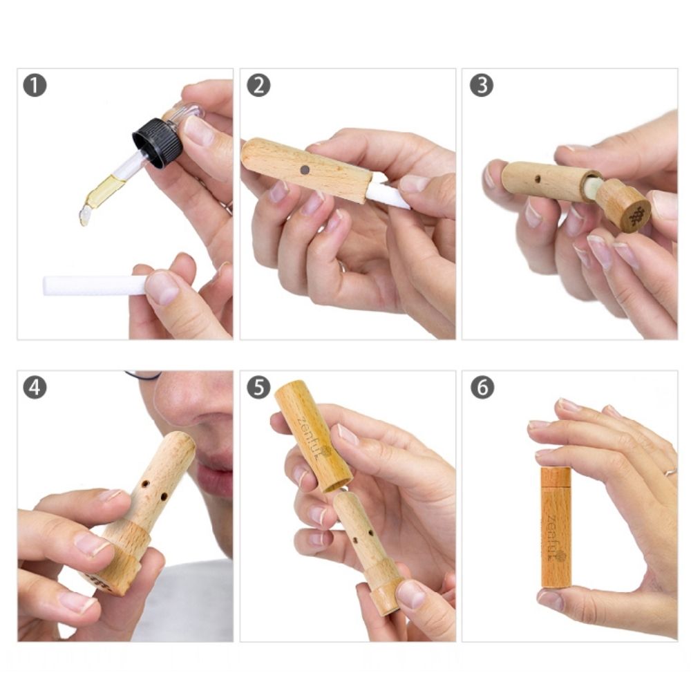 Bamboe inhaler gebruiken voor neus