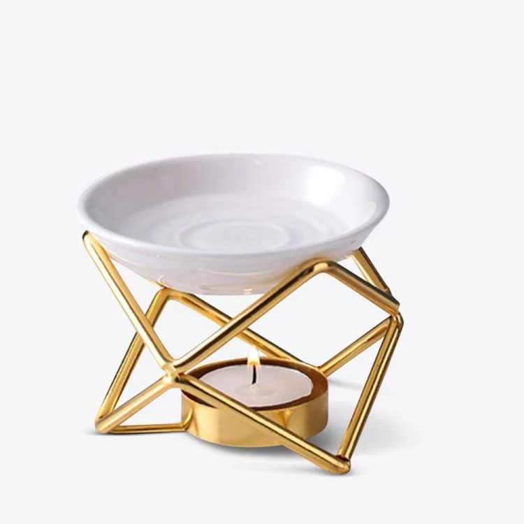Astronomy olie wax geur brander gouden