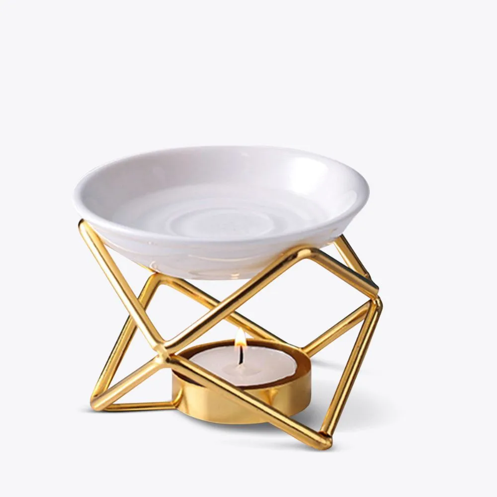 Astronomy gouden brander voor etherische olie, geur en wax