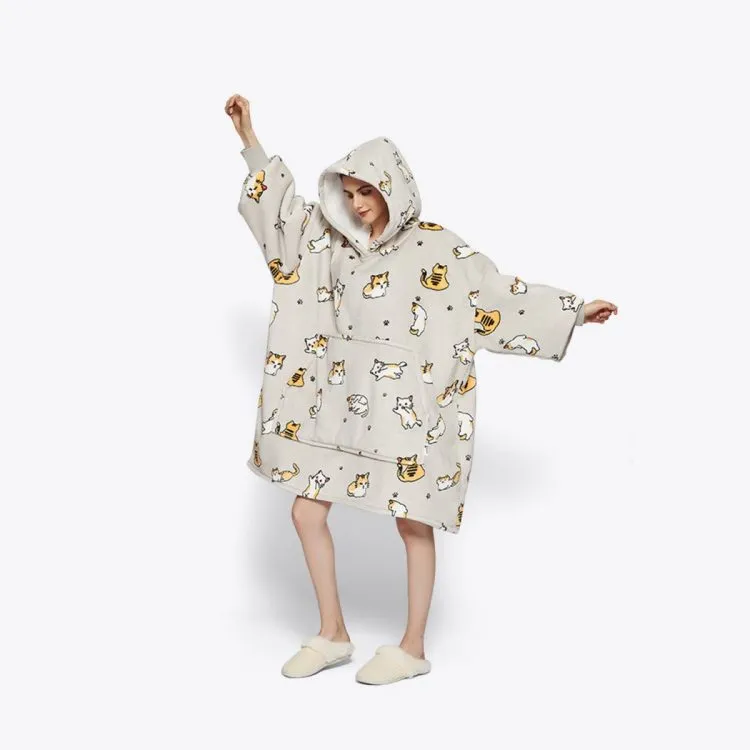 Zenful hoodie deken katten
