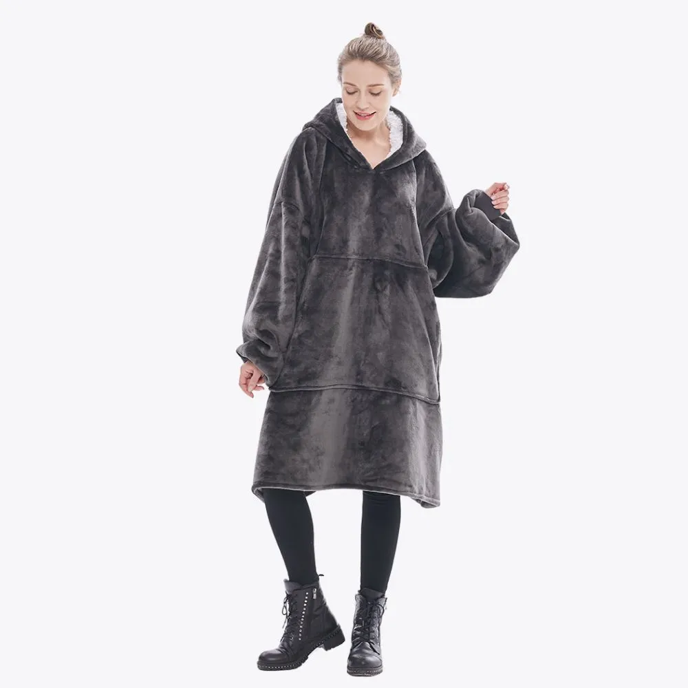 donker grijze hoodie