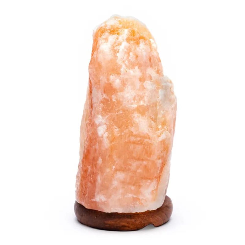 Zijkant zoutlamp himalaya