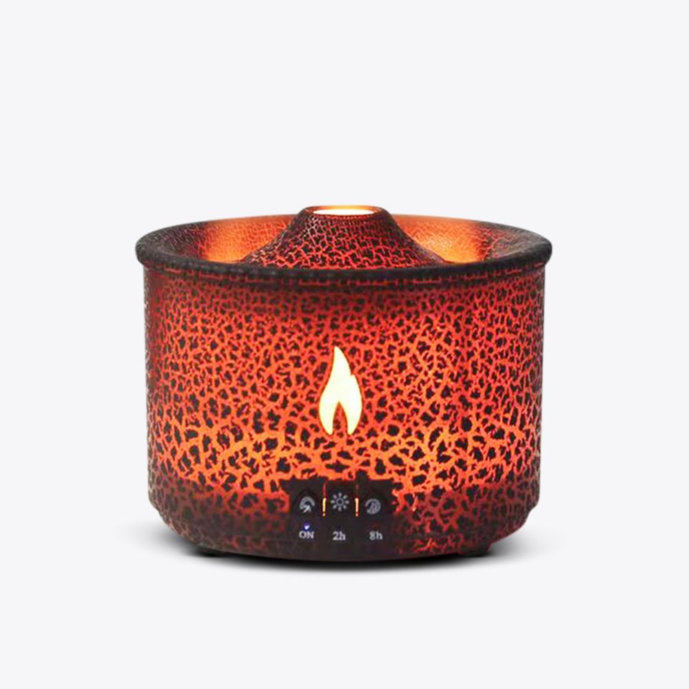 Image of Vulcano aroma diffuser vulkaan luchtbevochtiger zwart