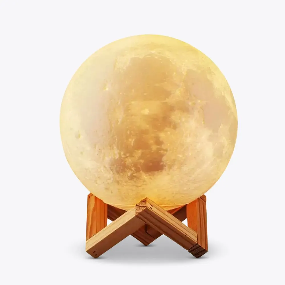 Maan Luchtbevochtiger en Nachtlampje - ø13cm - 800 ml