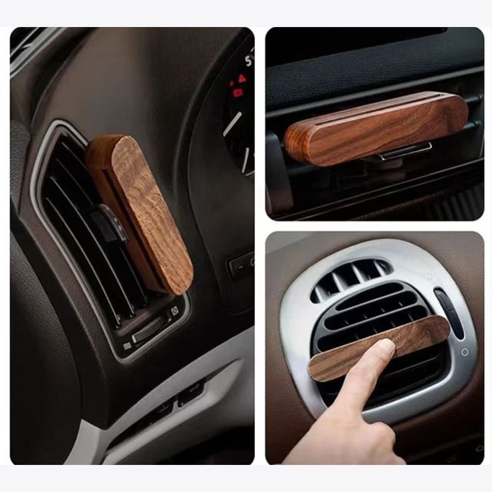 Car diffuser - Auto - Wood halfrond - Afbeelding 2