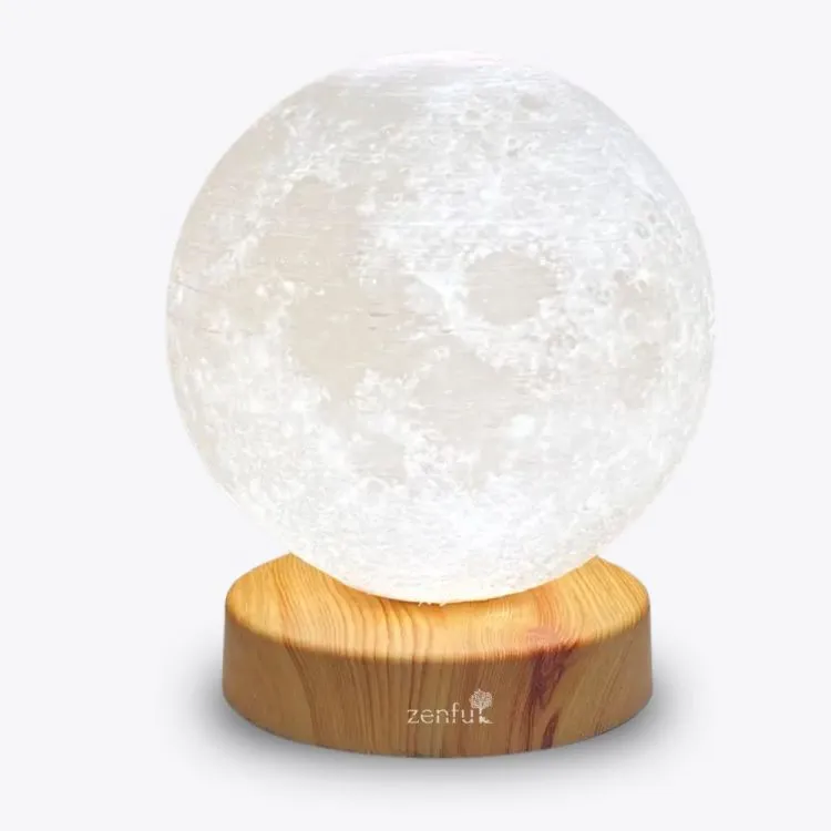 Maanlamp 3D maan daglichtlamp nachtlampje wit Zenful