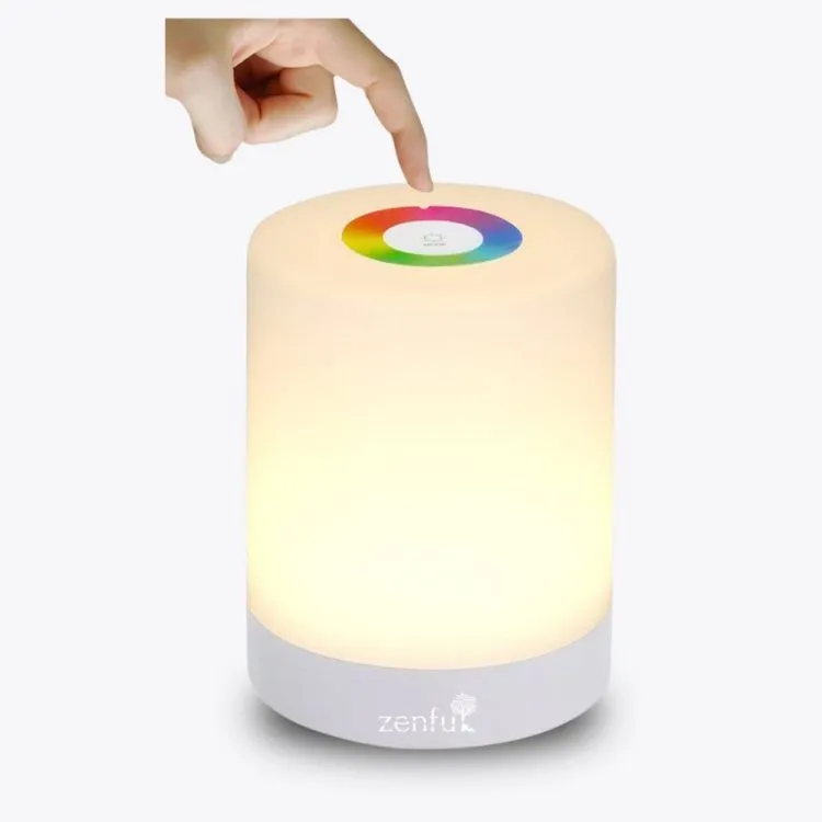 RGB Touch lamp kleuren bureaulampje nachtlampje draadloos oplaadbaar draagbaar Zenful
