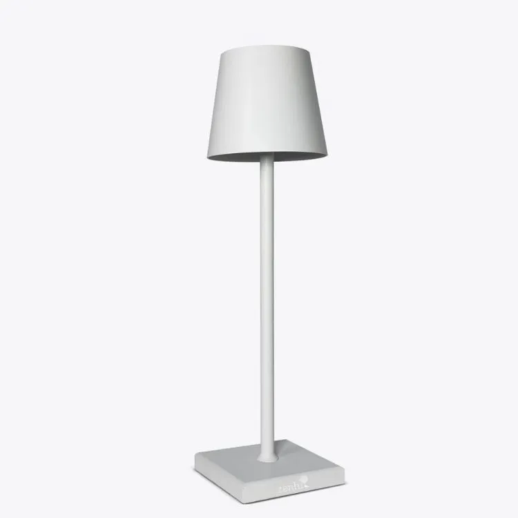 Tafellamp LED draadloos dimbaar oplaadbaar binnen buiten 38cm wit Zenful