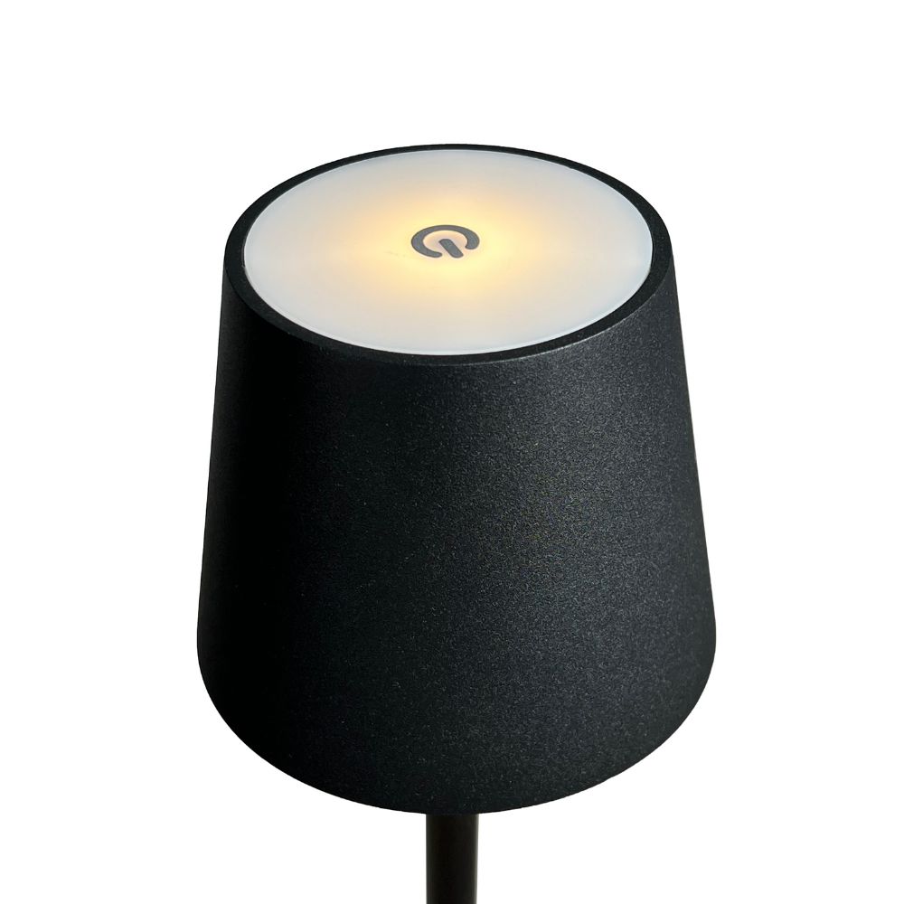 Tafellamp draadloos LED - Binnen/buiten - Oplaadbaar en Dimbaar - 38cm - zwart - Afbeelding 3