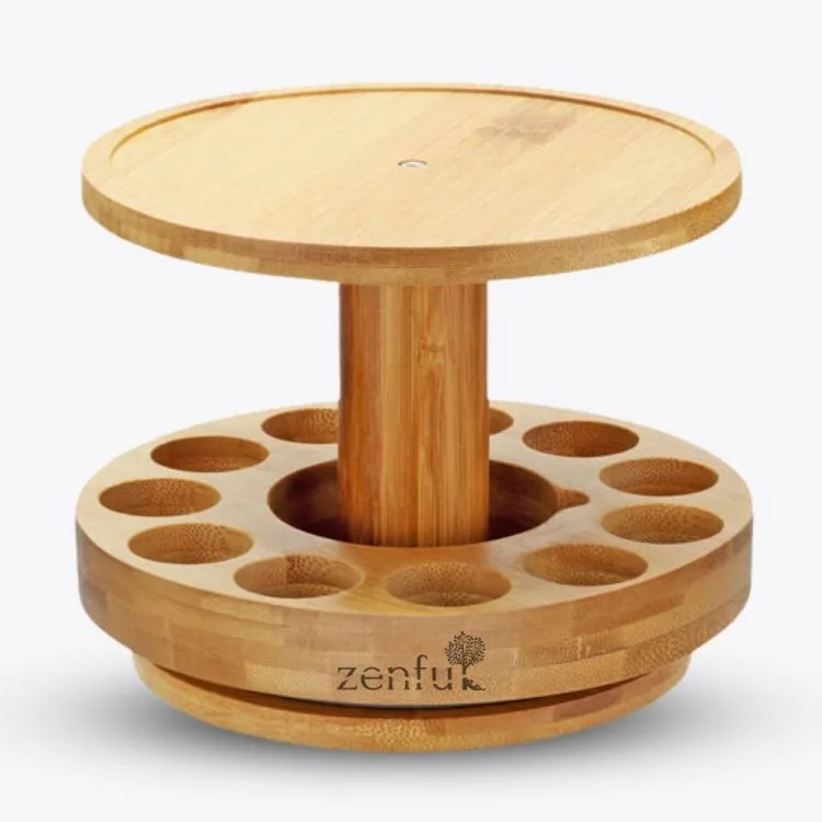 Aroma diffuser standaard houder met etherische olie houder 12 vak 360 graden draaibaar