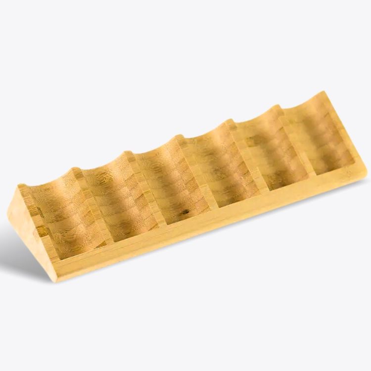 Essentiele olie display rek van hout 6 vakken