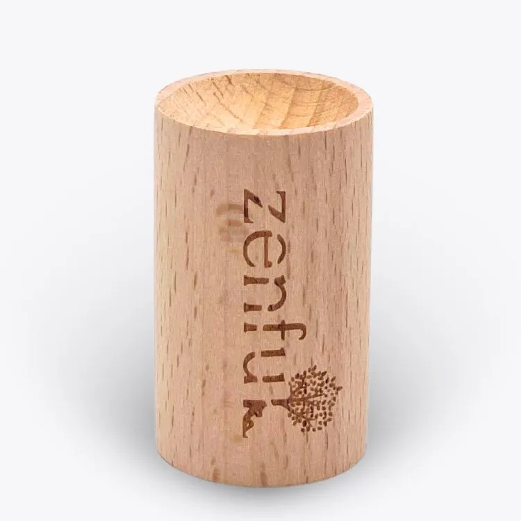 Geurblokje hout rond voor etherische olie Zenful
