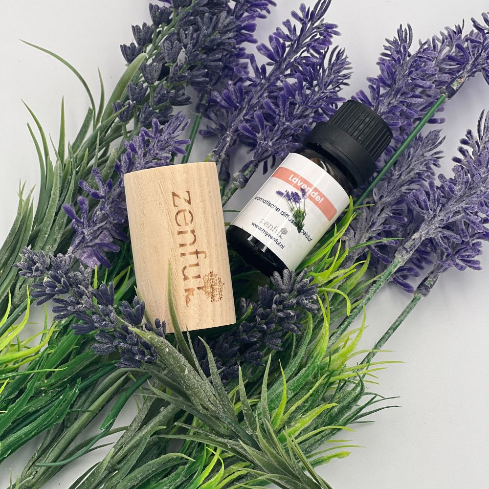 Mini diffuser geurblok voor olie van hout licht - Afbeelding 2