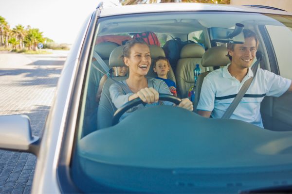 Blij door lekkere geuren in auto