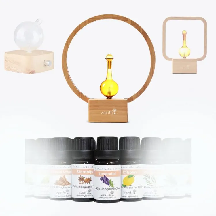 Nebulizer diffuser zonder water set aromatherapie eigen set opstellen