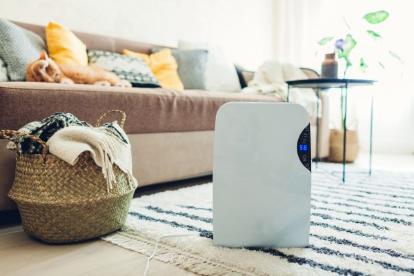 Ontvochtiger voor lucht in woonkamer