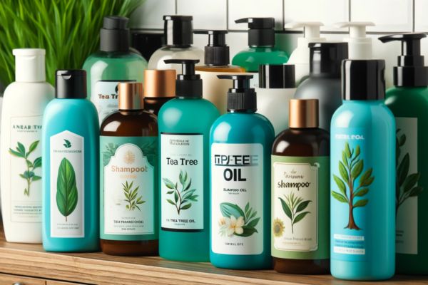 Allemaal verschillende shampoos met tea tree olie