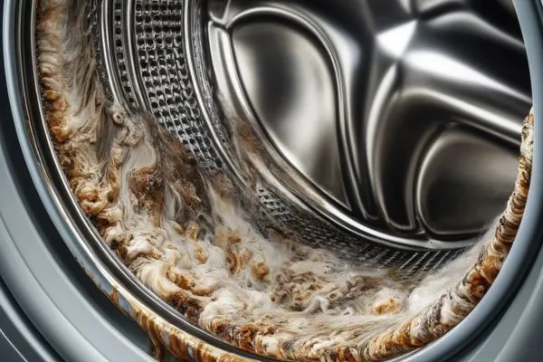 Opbouw van residu in een wasmachine
