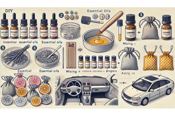 Stap voor stap instructie om zelf autoparfum te maken DIY