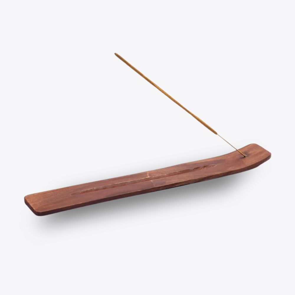 Wierookplankje naturel hout voor wierookstokjes